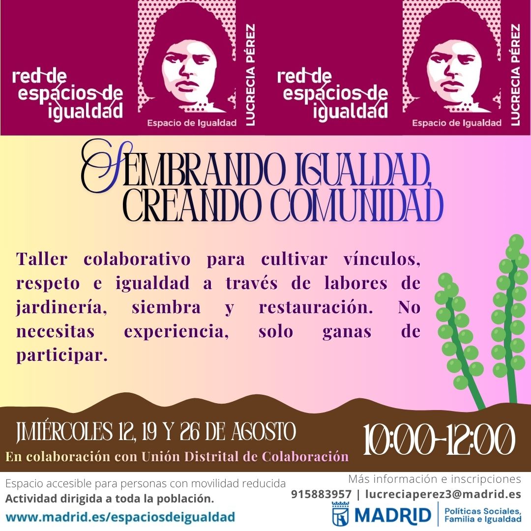 Cartel con el texto contenido en web