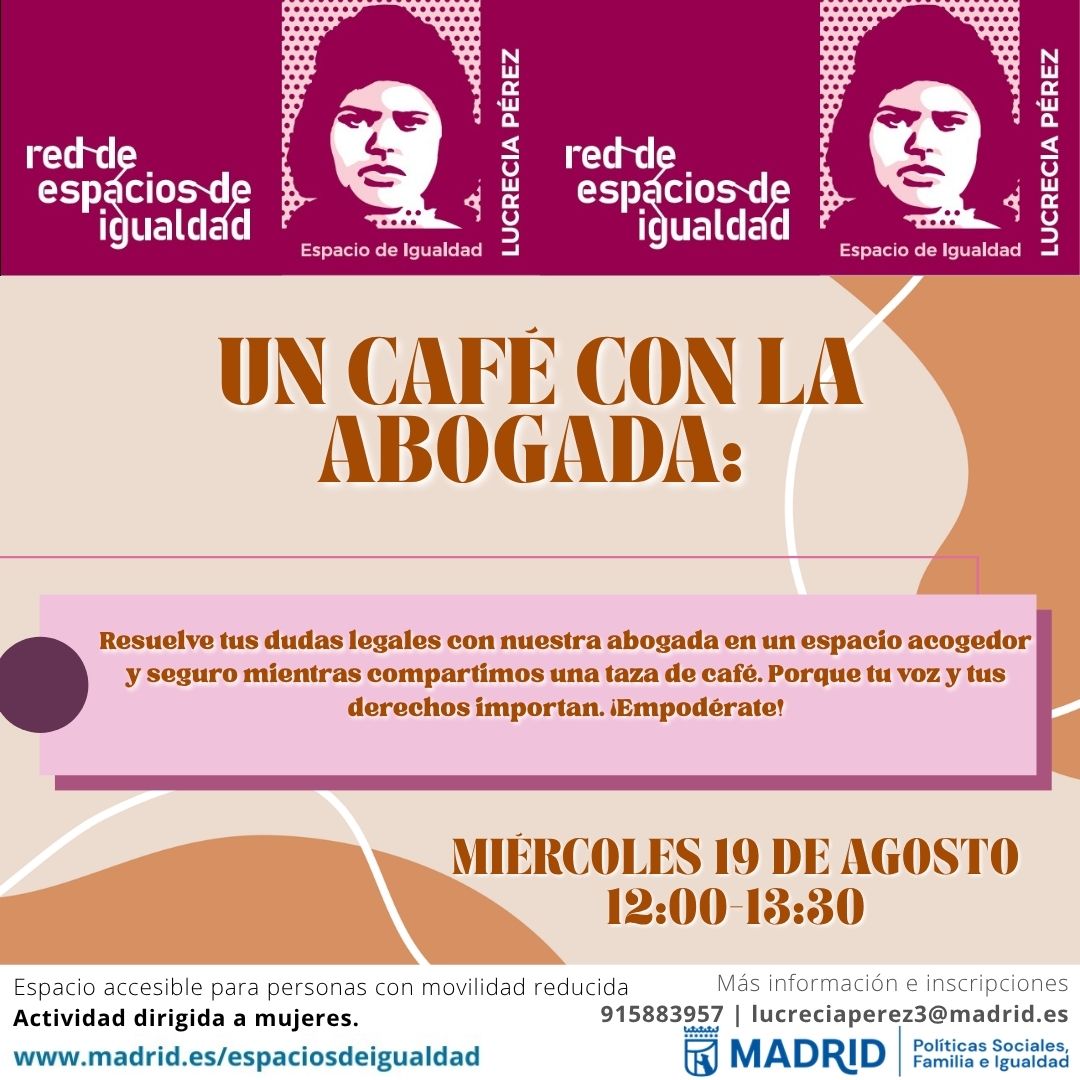 Cartel con el texto contenido en web