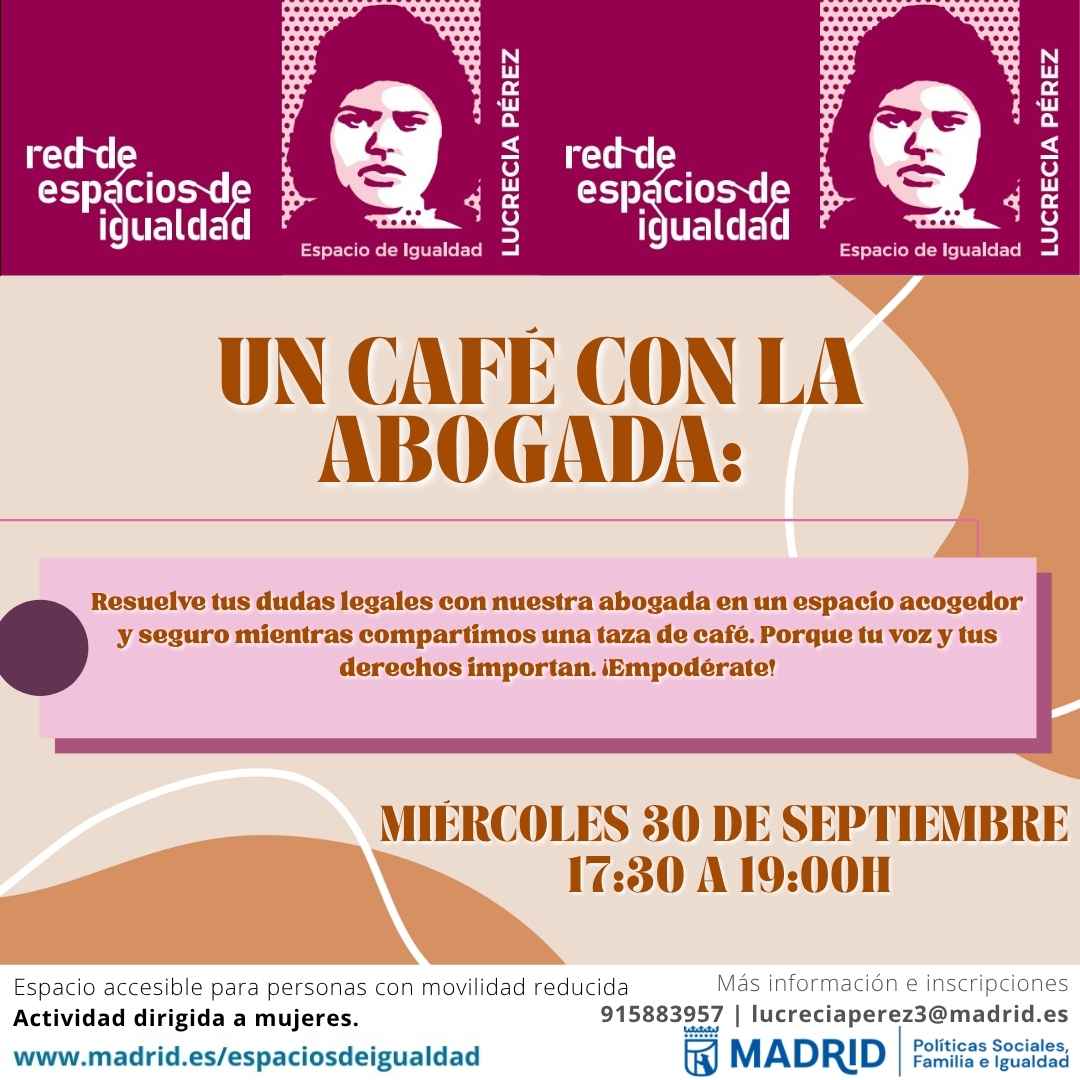 Cartel con el texto contenido en web