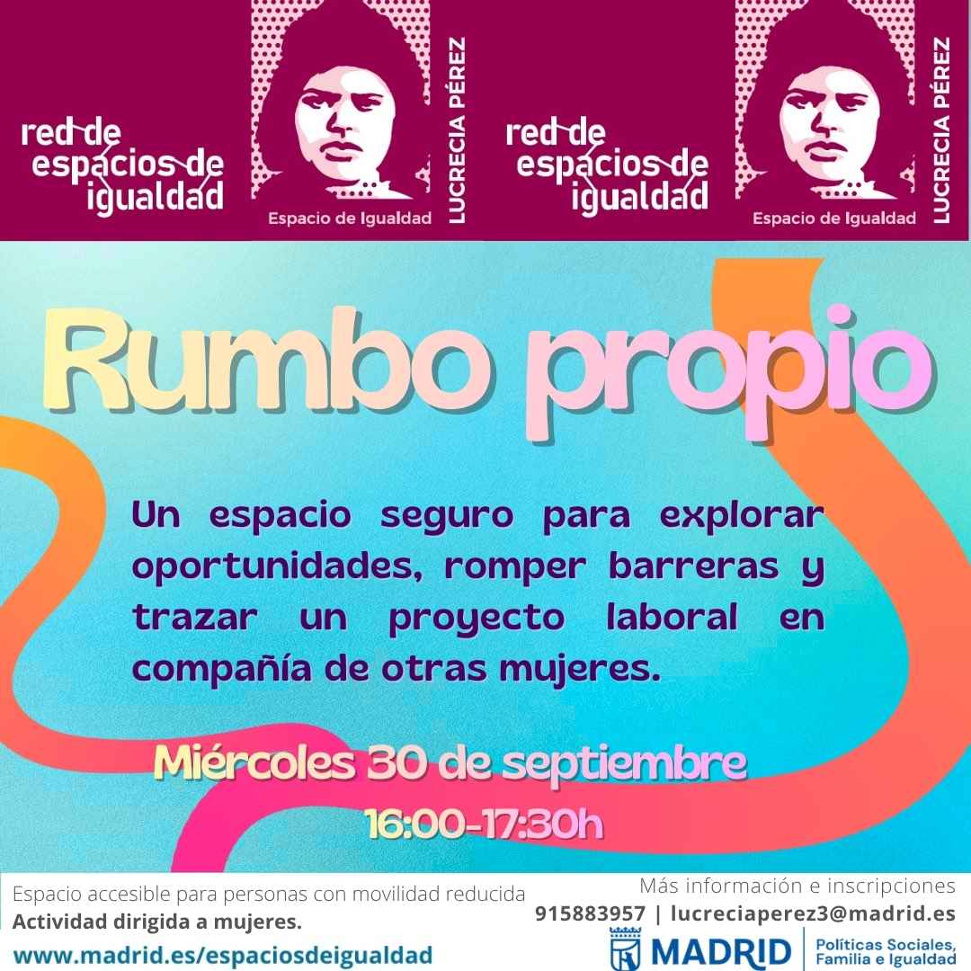 Cartel con el texto contenido en web