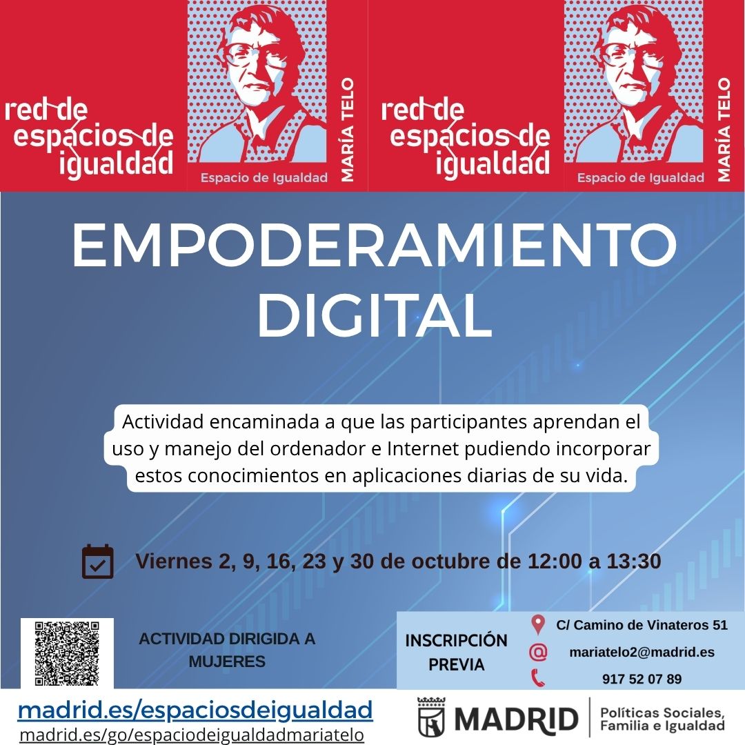 Cartel con el texto contenido en web