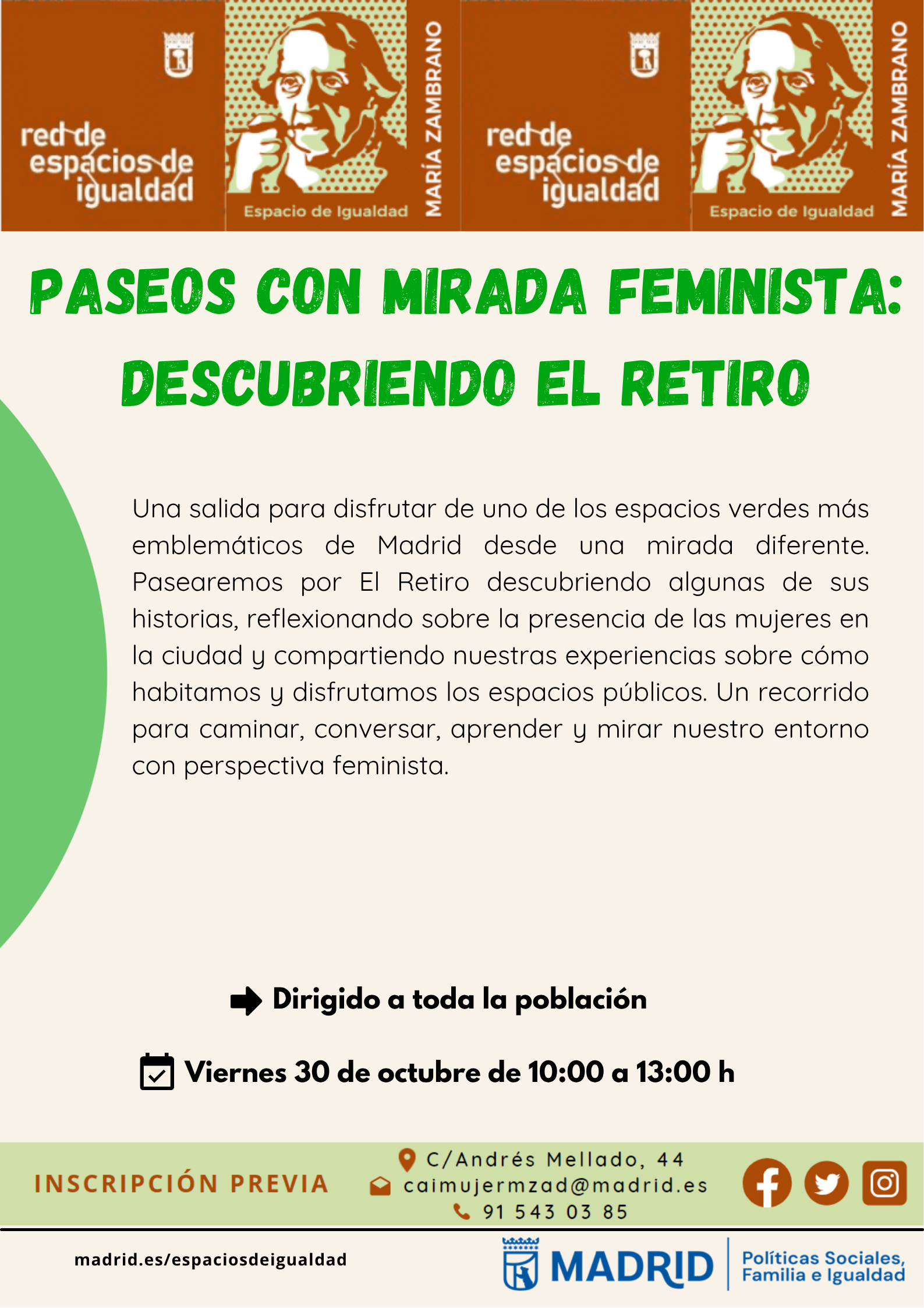 cartel con texto que incluye la misma informaci&oacute;n que la publicada en web
