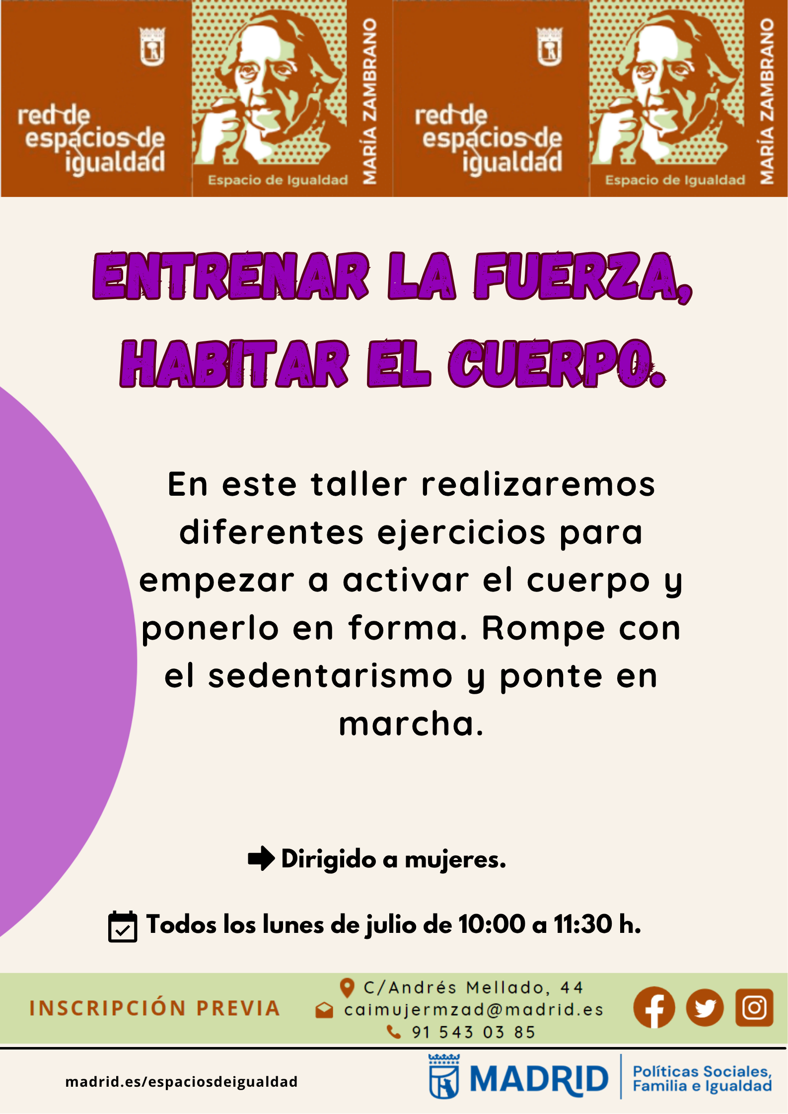 Cartel con la misma informaci&oacute;n que la publicada en web