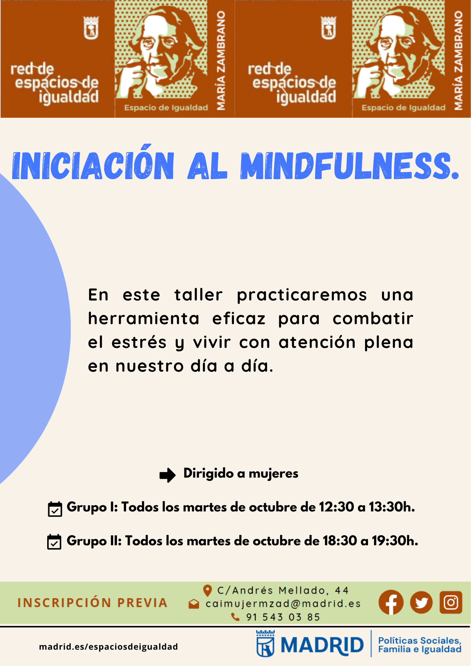 Cartel con la misma informaci&oacute;n que la publicada en web
