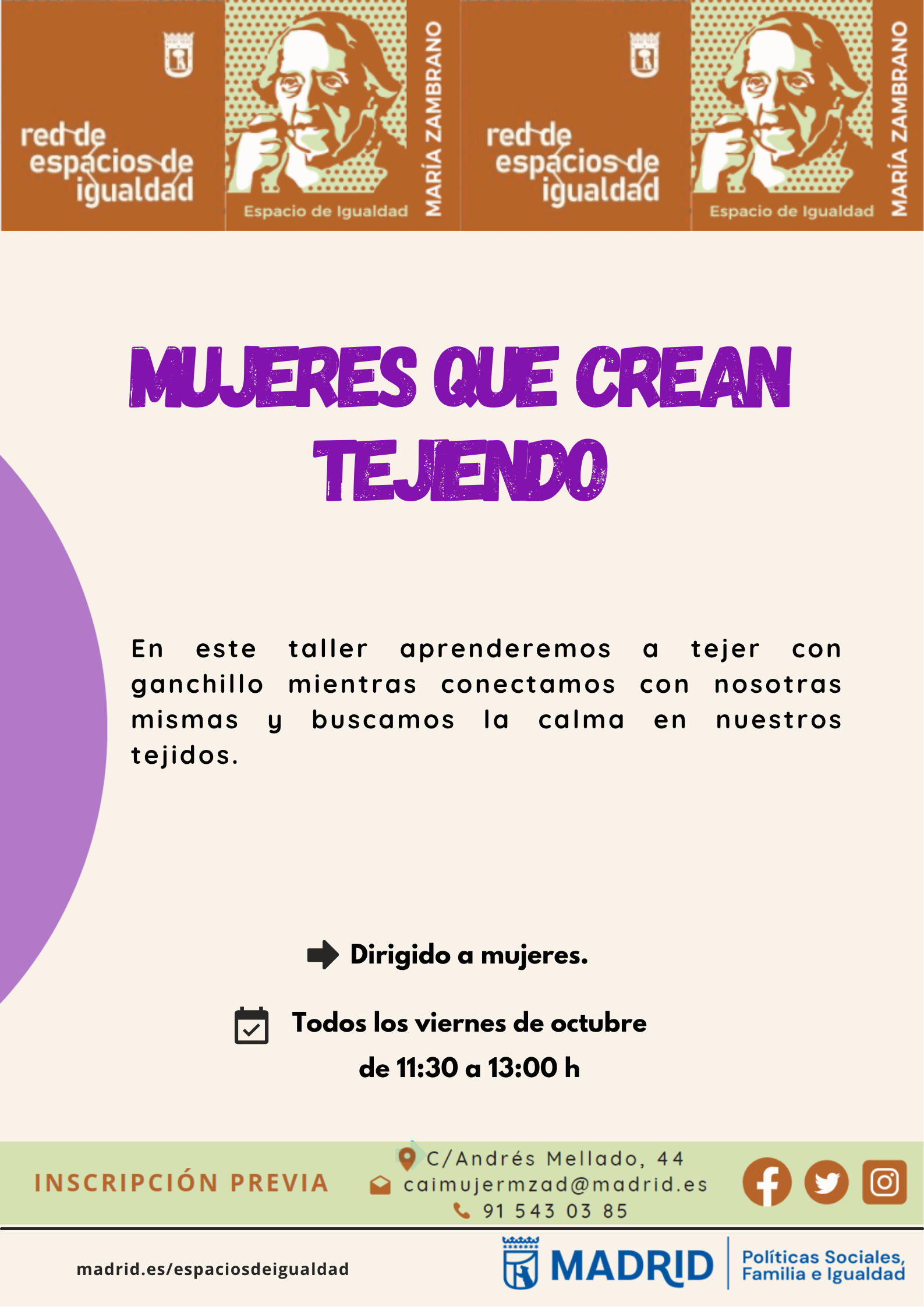 Cartel con la misma informaci&oacute;n que la publicada en web