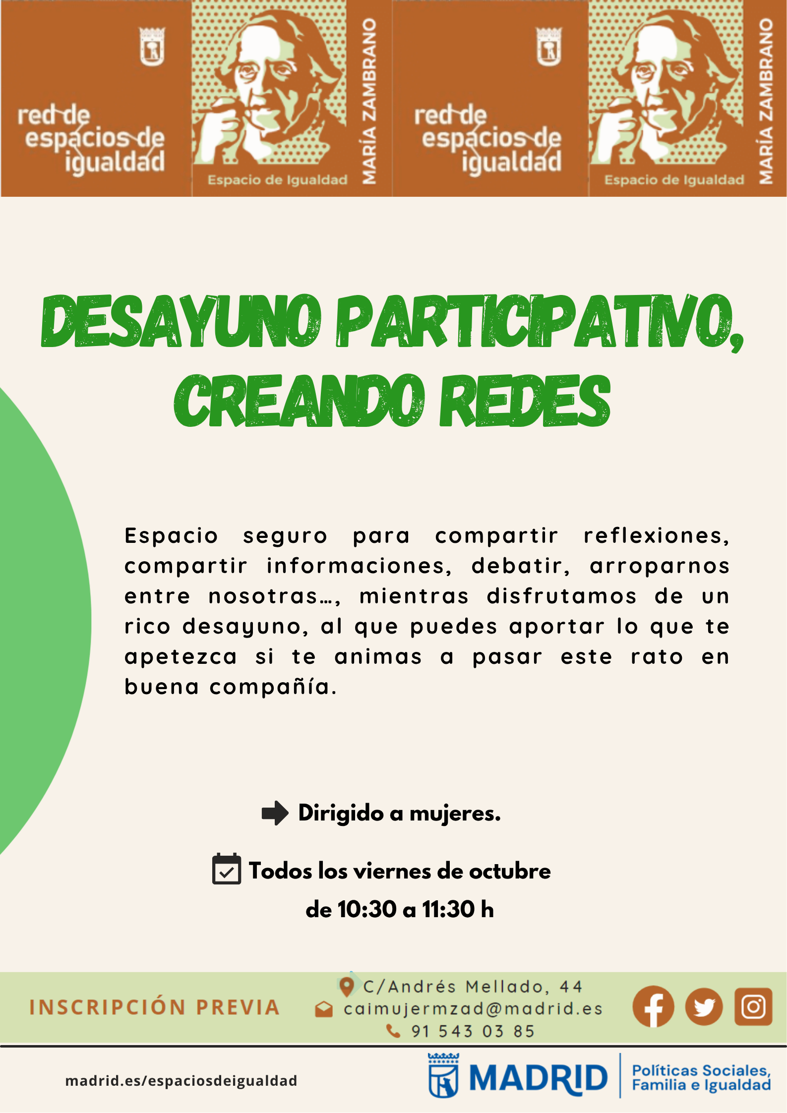Cartel con la misma informaci&oacute;n que la publicada en web