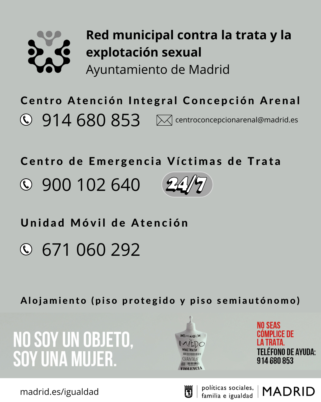 dispositivos de la red contra la trata