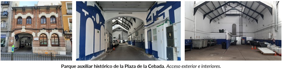 Parque auxiliar histórico de Plaza de la Cebada