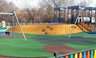 &Aacute;rea infantil en la ciudad de Madrid