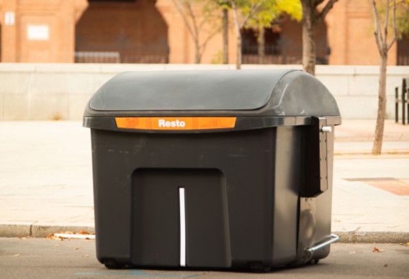 Imagen del contenedor de la fracción de resto no reciclable