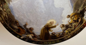 Imagen de la c&uacute;pula de la Ermita de San Antonio de la Florida pintada por Francisco de Goya