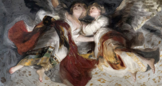 Imagen de los frescos de Goya de la Ermita de San Antonio de la Florida