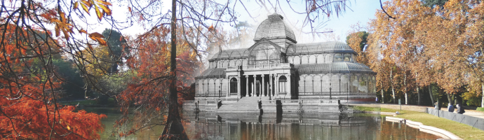 Imagen de Valent&iacute;n Andr&eacute;s P&eacute;rez Ser&eacute;n del Palacio de Cristal del Retiro presente en la exposici&oacute;n Madrid entre &eacute;pocas