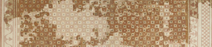 Mosaico geométrico del cubiculum de la villa romana de Villaverde Bajo