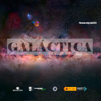 Cartel de la exposición "Galáctica"