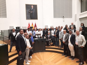 Alcaldes de República Dominicana son recibidos en la sede del Ayuntamiento de Madrid 28 oct II