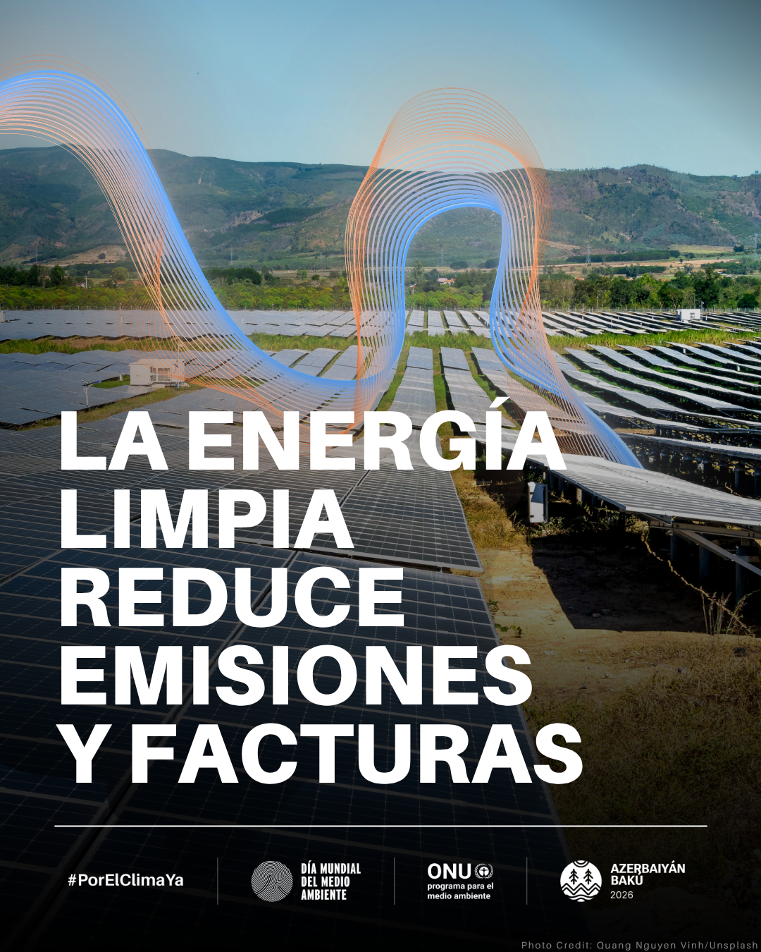 Día Mundial del Medio Ambiente, 5 junio -La energía limpia reduce emisiones y facturas