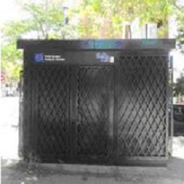 Foto de la estación de calidad del aire Vallecas