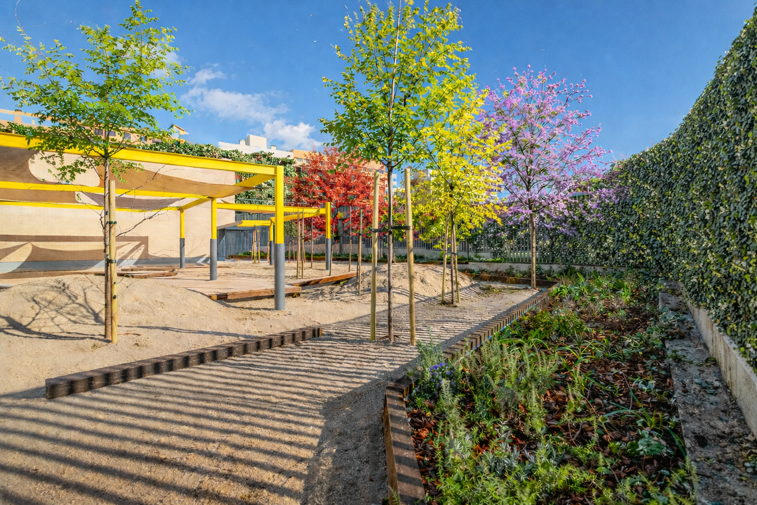 Patio de Escuela infantil renaturalizado