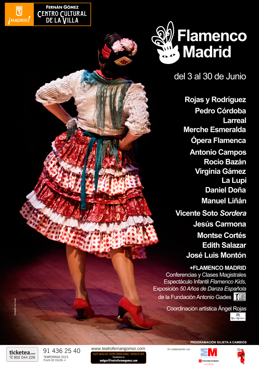 Descodificar Rechazado Maravilloso Ópera flamenca, cante y homenajes, en la tercera semana de Flamenco Madrid  - Ayuntamiento de Madrid