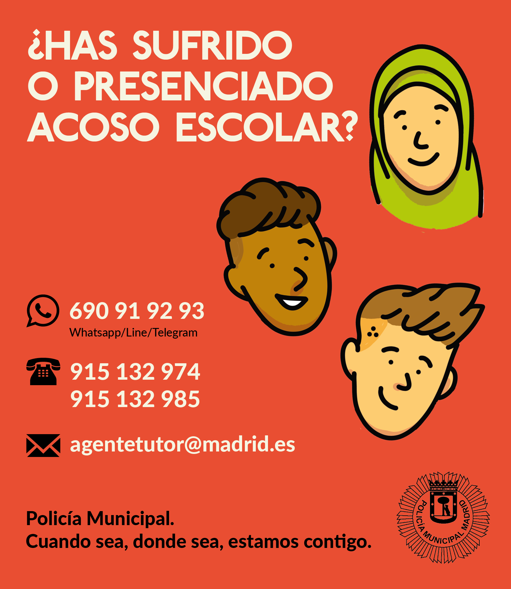 Nueva campaña de Policía Municipal contra el acoso escolar ...