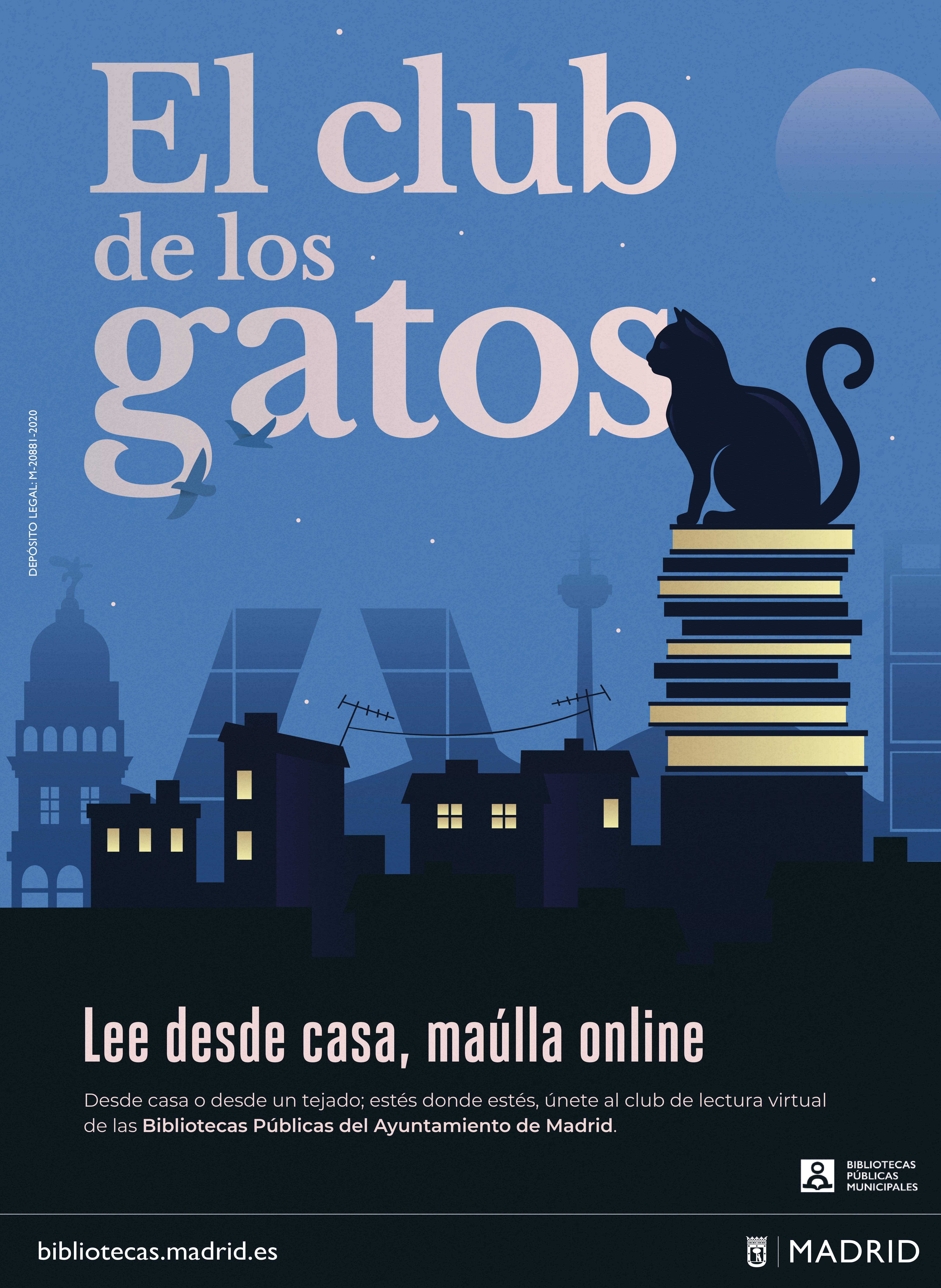Nace El club de los gatos, el club de lectura virtual de las bibliotecas  públicas municipales - Ayuntamiento de Madrid