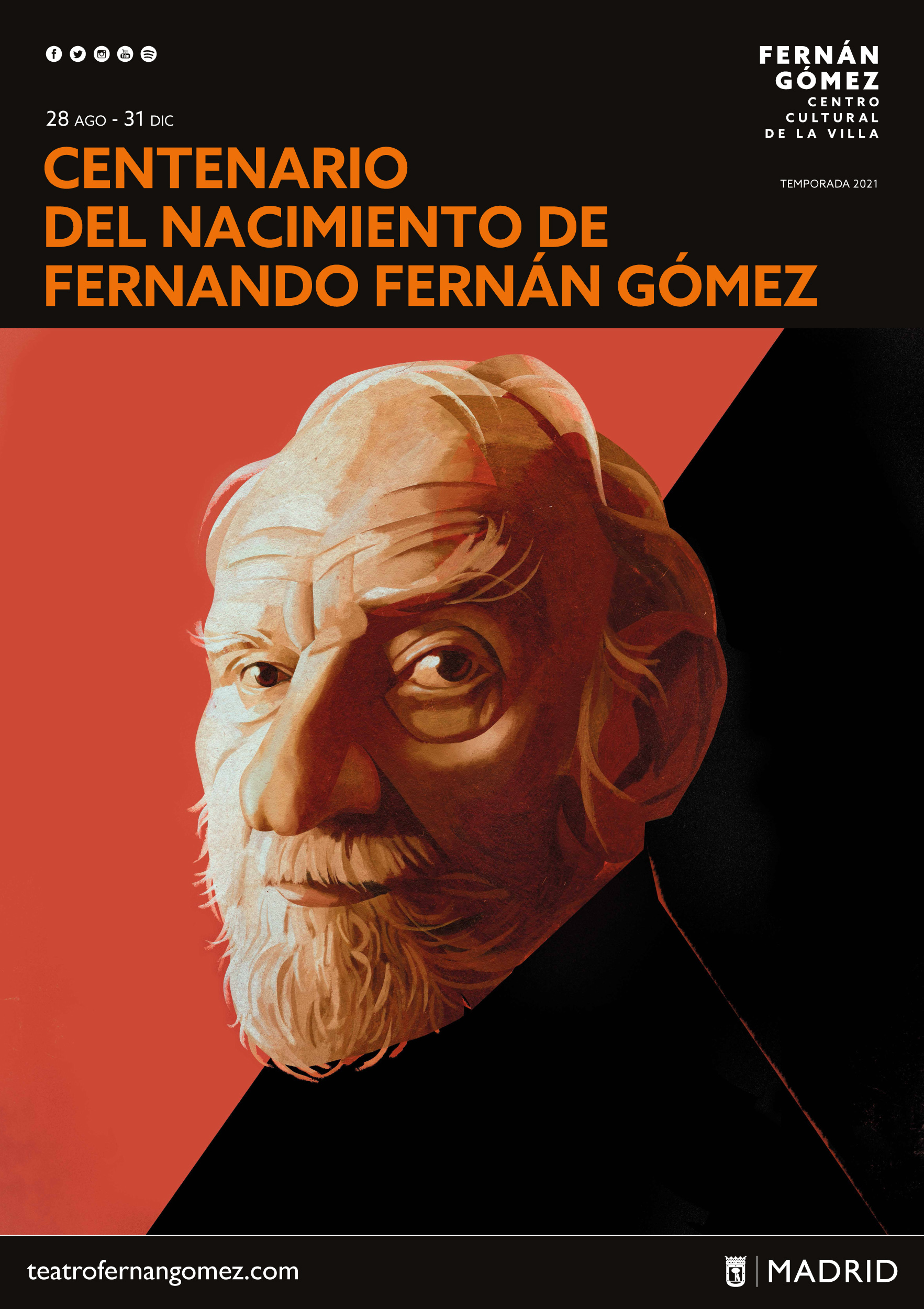 Homenaje a Fernando Fernán Gómez en el centenario de su nacimiento -  Ayuntamiento de Madrid