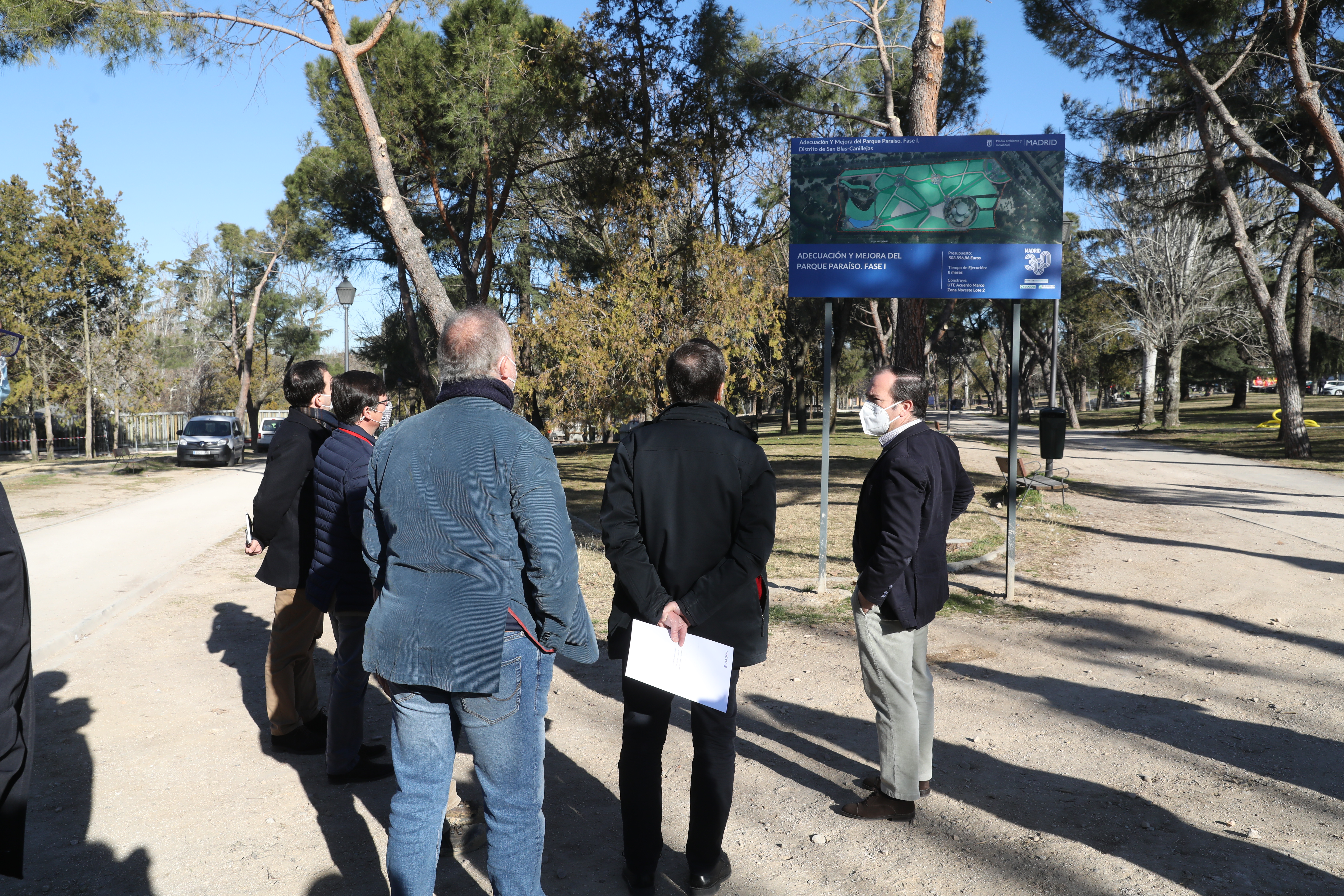 El Ayuntamiento reforma el área central del histórico parque El Paraíso de San Blas-Canillejas