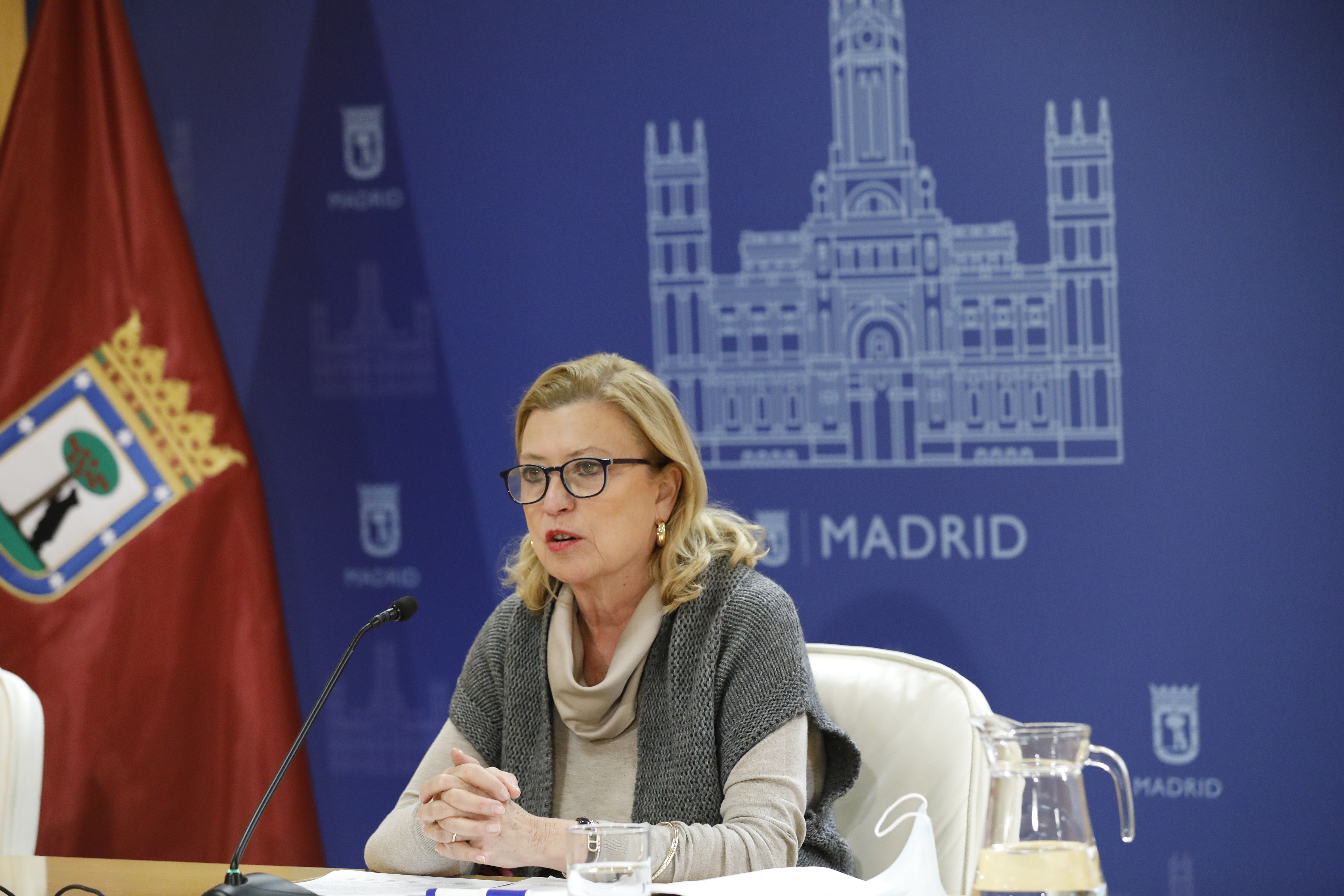 Paloma García Romero, delegada de Obras y Equipamientos, en rueda de prensa tras la reunión semanal de la Junta de Gobierno