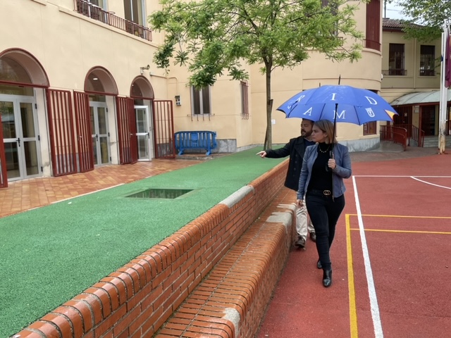 Sordo visita las obras del CEIP Fern&aacute;ndez Morat&iacute;n