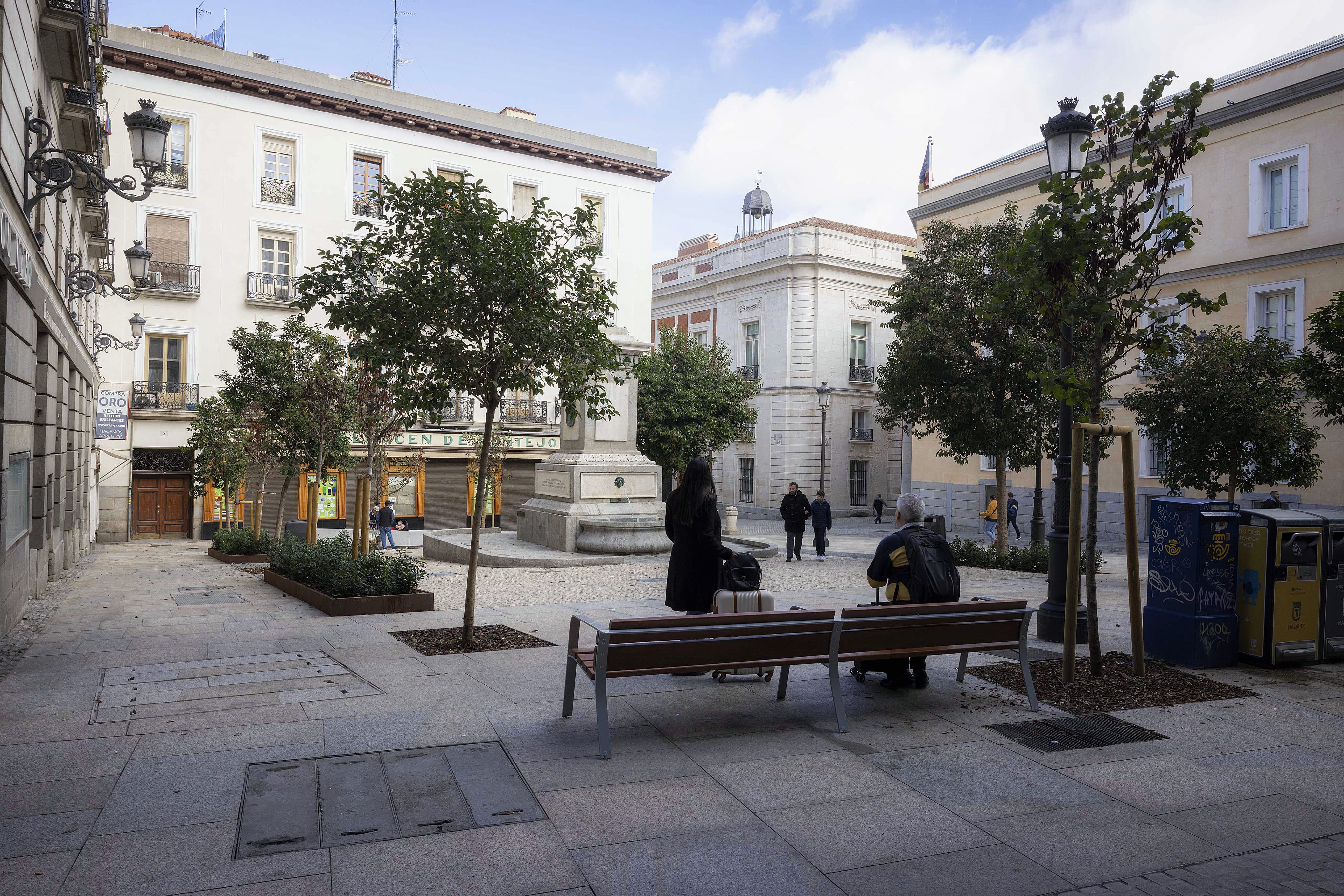 La plaza de Pontejos tras su remodelación