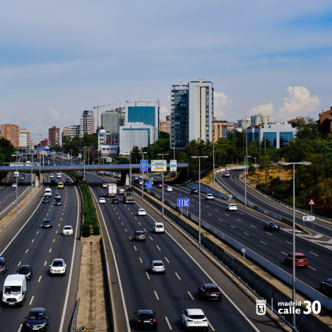Imagen a&eacute;rea de la M-30