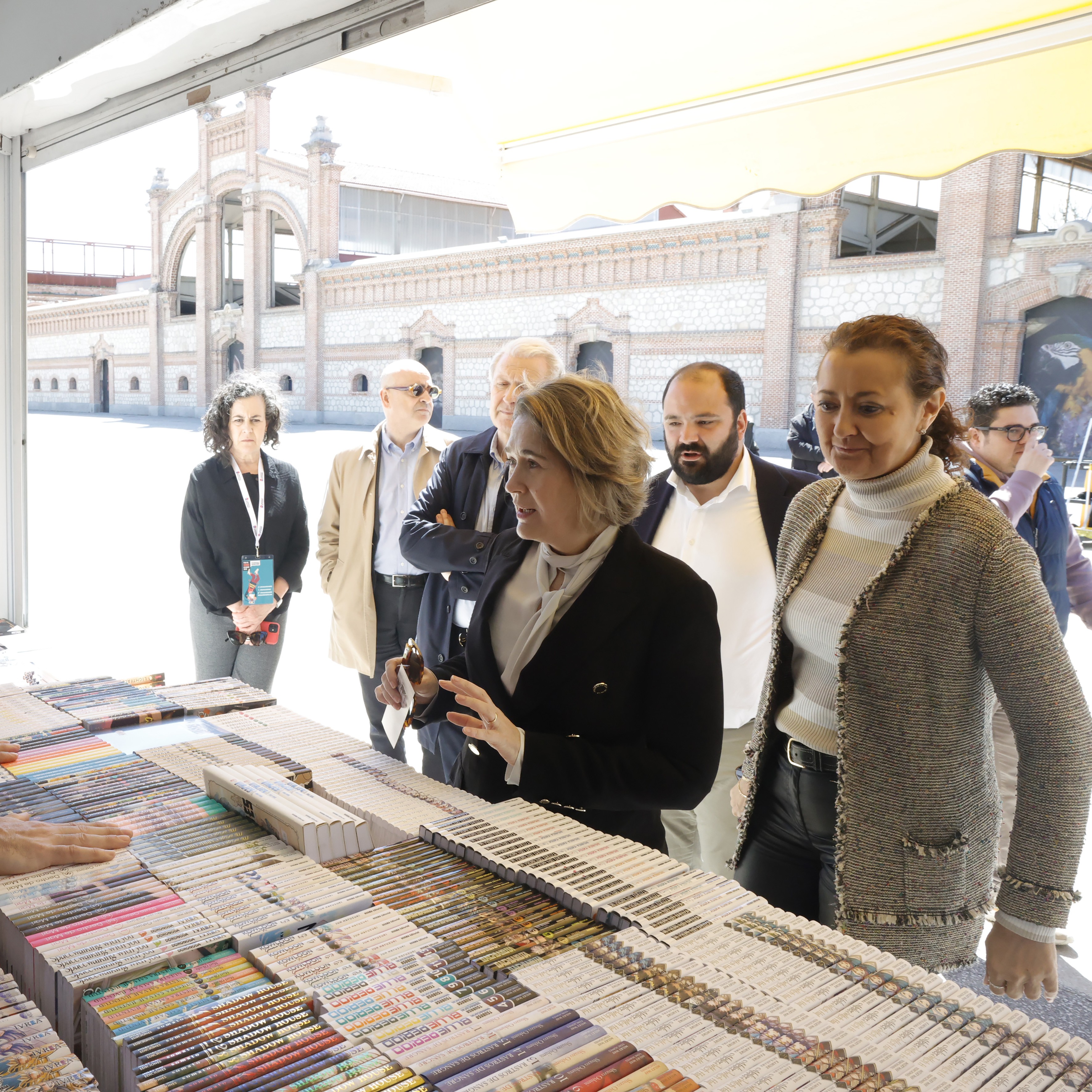 Rivera de la Cruz y Navarro en su visita a la II Feria del C&oacute;mic de Madrid