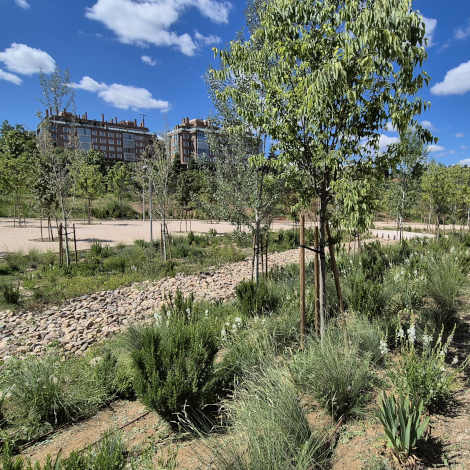 Los vecinos del barrio de Pe&ntilde;agrande, en el distrito de Fuencarral-El Pardo, estrenan una nueva zona verde de 25.300 m2