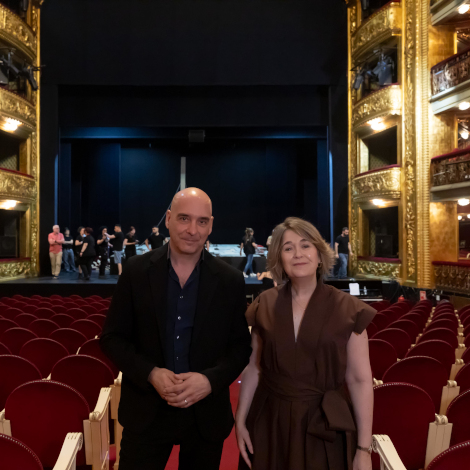 La delegada de Cultura, Turismo y Deporte, Marta Rivera de la Cruz, presenta la nueva temporada 2026-27 del Teatro Espa&ntilde;ol