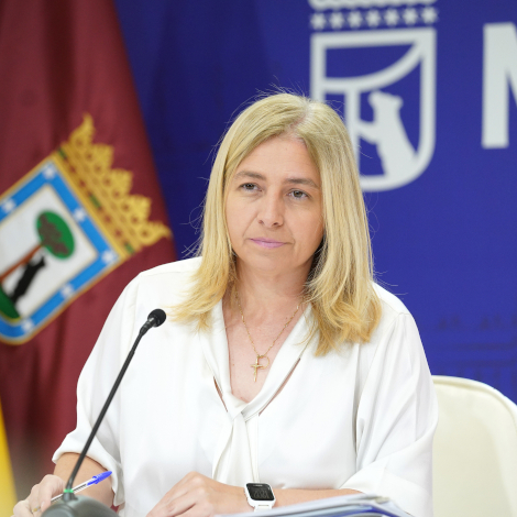 La vicealcaldesa y portavoz municipal, Inma Sanz, en la rueda de prensa de hoy