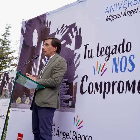Almeida, en el acto en memoria de Miguel &Aacute;ngel Blanco