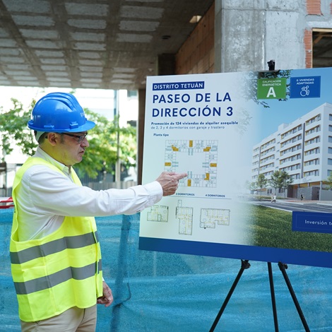 EMVS Madrid finaliza la estructura de una nueva promoci&oacute;n de 124 viviendas en Tetu&aacute;n