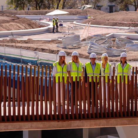 Almeida visita las obras de construcci&oacute;n de Parque Ventas