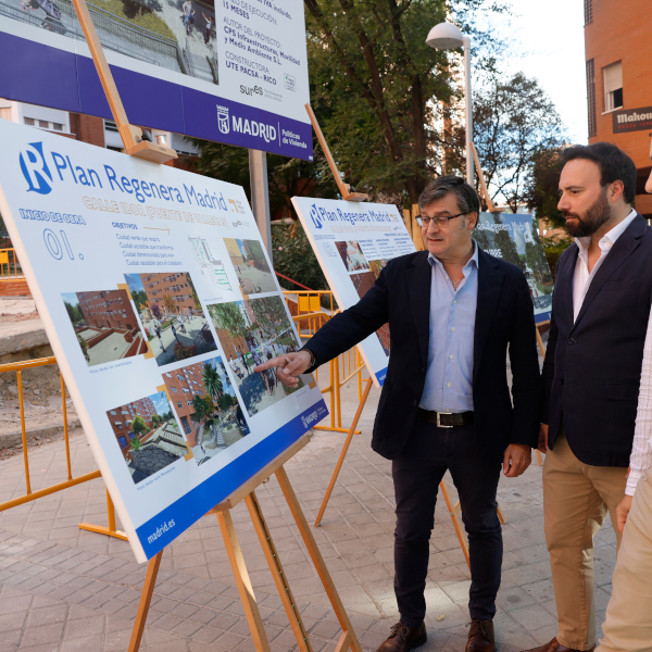 El Plan Regenera Madrid comienza a transformar Puente de Vallecas con las obras del entorno de la calle de Ibor