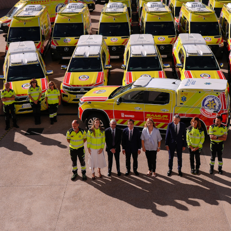 Madrid renueva la flota de ambulancias de SAMUR-PC con la incorporaci&oacute;n de 99 veh&iacute;culos, m&aacute;s funcionales y con nueva imagen 