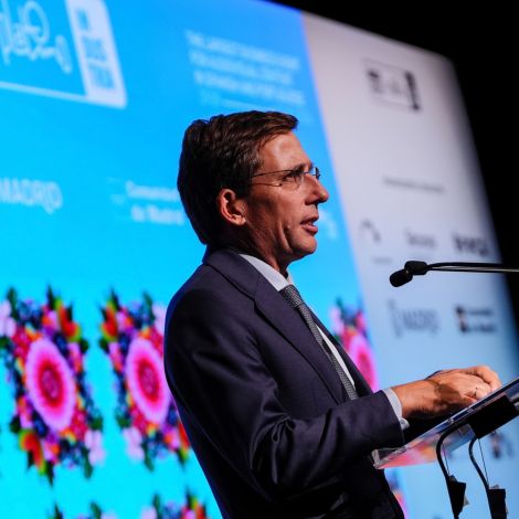 Jos&eacute; Luis Mart&iacute;nez-Almeida en la inauguraci&oacute;n de la sexta edici&oacute;n de Iberseries & Platino Industria