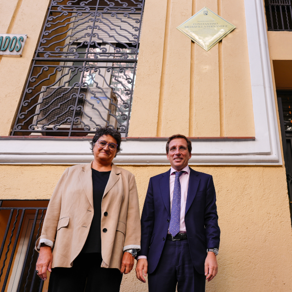 Chamberí rinde homenaje a Constantino Mediavilla, el Cronista de la Villa