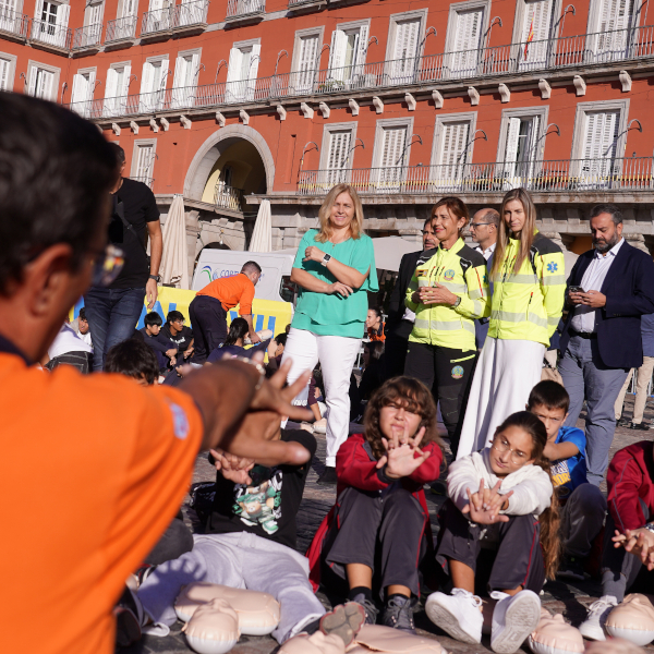 Madrid forma a 400 escolares en reanimación cardiopulmonar con SAMUR-Protección Civil