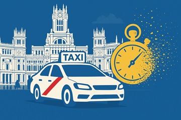 Imagen de el ayuntamiento de Madrid del examen del taxi