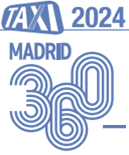 Logo tarifas taxi Madrid 360 azul