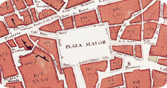 1098 Plano topogr&aacute;fico villa y corte de Madrid