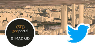 Imagen twitter del Geoportal del Ayuntamiento de Madrid