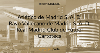 Imagen de los estadios de f&uacute;tbol de la ciudad de Madrid cartoteca