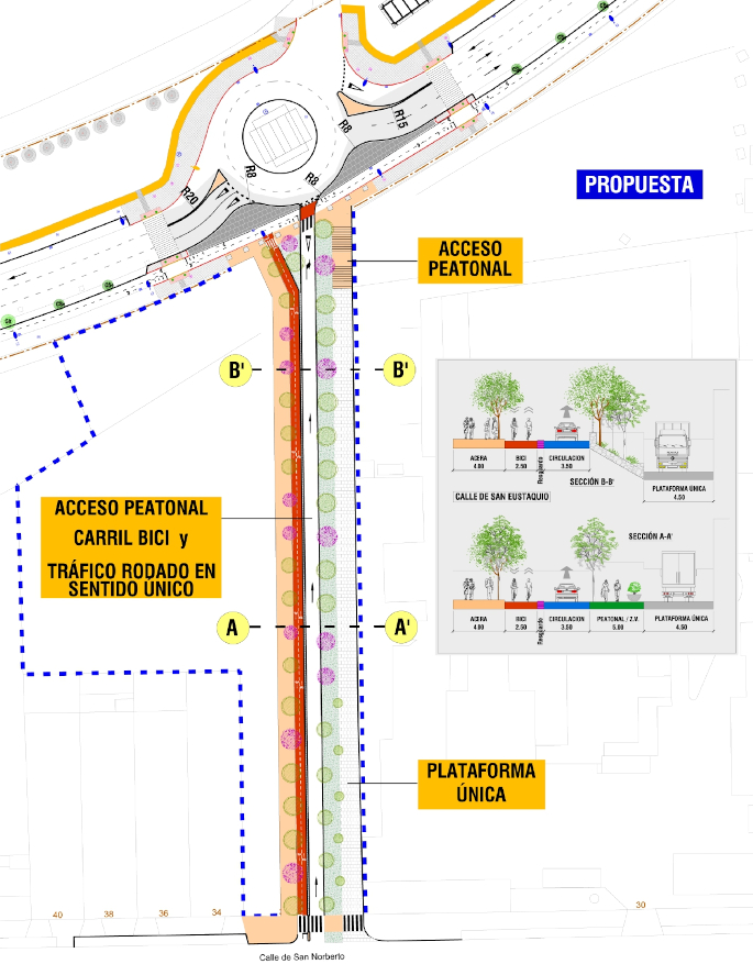Plano esquema viario